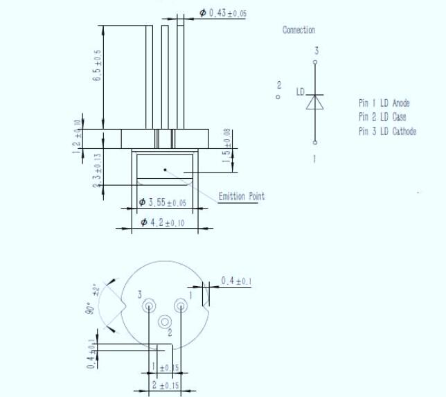 1W 445nm 450nm TO-Mount Laser Diode TO56 — изображение 2
