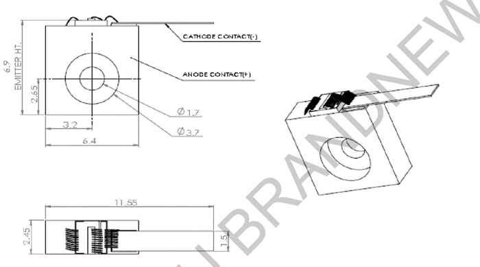 2W 808nm C-Mount Laser Diode — изображение 2