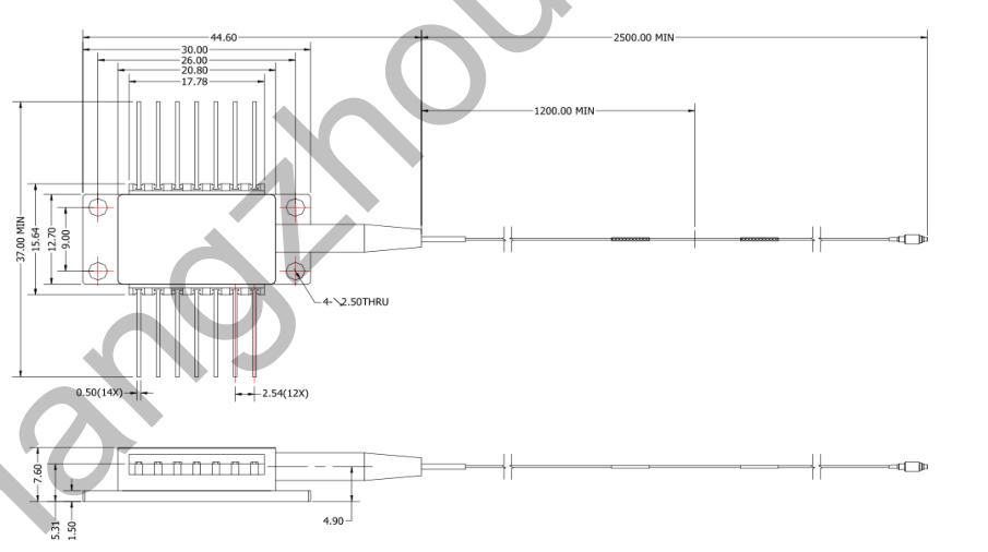 600mW 976nm Fiber Coupled Diode Laser 14 Pins — изображение 2