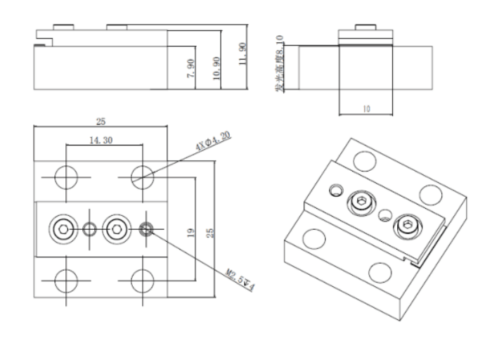 20W 808nm Pumping Laser Diode Bar with Limo Fisba Ingeneric FAC Lens — изображение 2